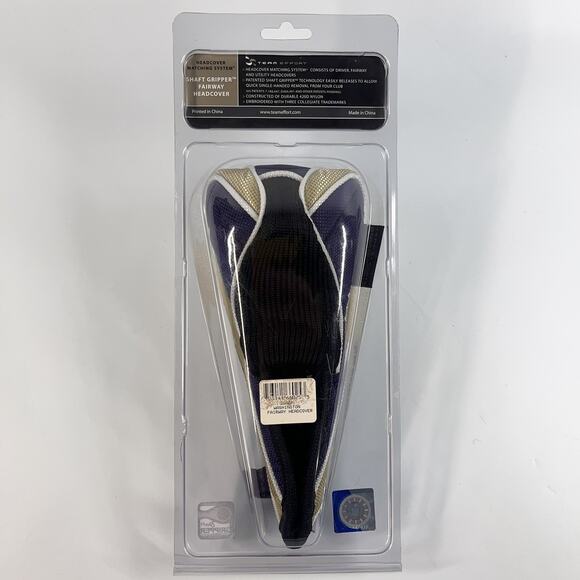 Team Effort Golf Club Shaft Gripper Fairway Head Cover Washington Huskies NEW - Picture 3 of 3